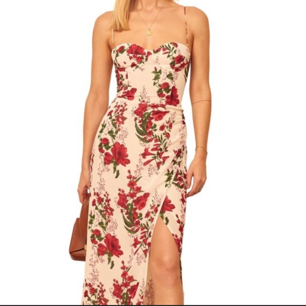 Reformation Kourtney Dress. Color: Georgette. Worn once.